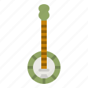 banjo, instrument, music, folk, string