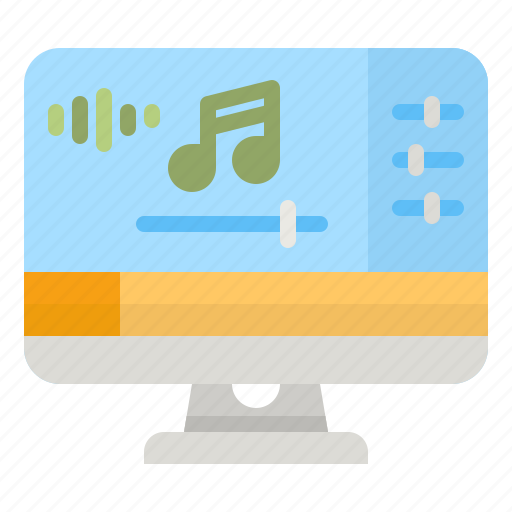 Computer, recording, recorder, music, sound icon - Download on Iconfinder
