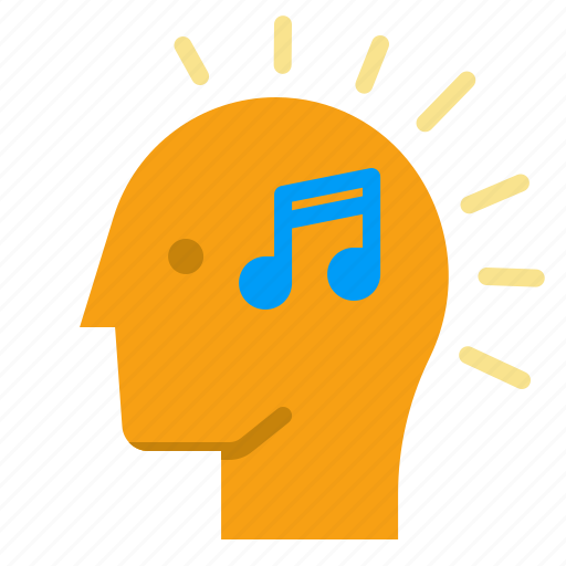 Music, thought, song, head, note icon - Download on Iconfinder
