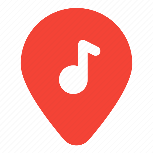 Music, location, map, pin icon - Download on Iconfinder