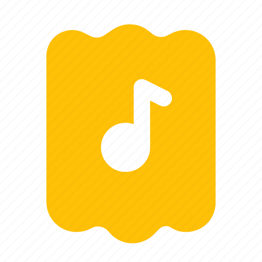 Music, ticket, multimedia, sound icon - Download on Iconfinder