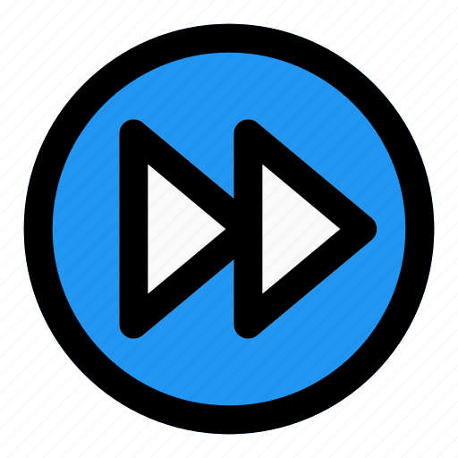 Forward, circle, music, multimedia icon - Download on Iconfinder