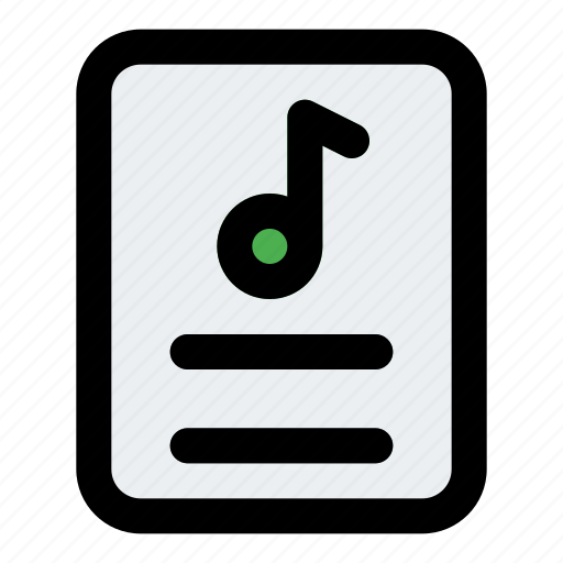 Music, sheet, sound, multimedia icon - Download on Iconfinder
