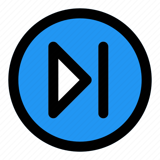 Next, circle, music, sound icon - Download on Iconfinder