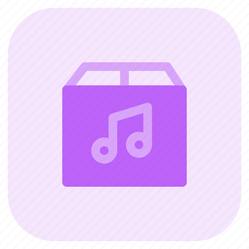 Music, box, storage, collection, songs icon - Download on Iconfinder