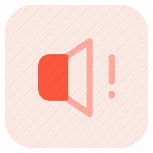 Volume, warning, music, speaker icon - Download on Iconfinder