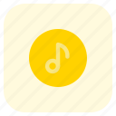 music, note, circle, player, sound