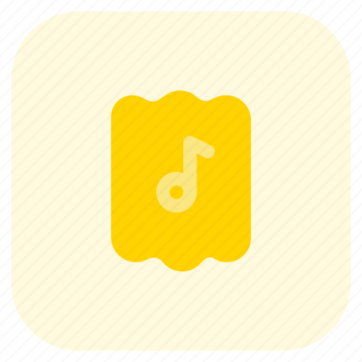Music, ticket, multimedia, audio icon - Download on Iconfinder
