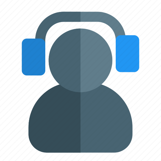 User, headphone, music, account icon - Download on Iconfinder