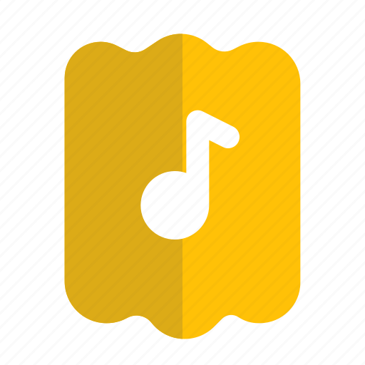 Music, ticket, audio, sound icon - Download on Iconfinder