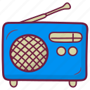 radio, music, tape, vintage, speaker