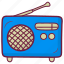 radio, music, tape, vintage, speaker 
