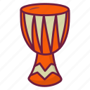 bongo, cuban, drum, musical, instrument