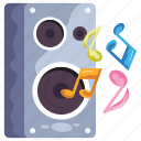 bass, audio, isolated, speaker