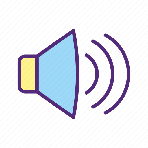 Audio, music, mute, on, sound, speaker icon - Download on Iconfinder