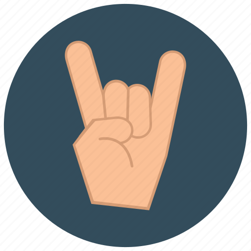 Entertainment, fingers, hand, music, rock, sign, gesture icon - Download on Iconfinder