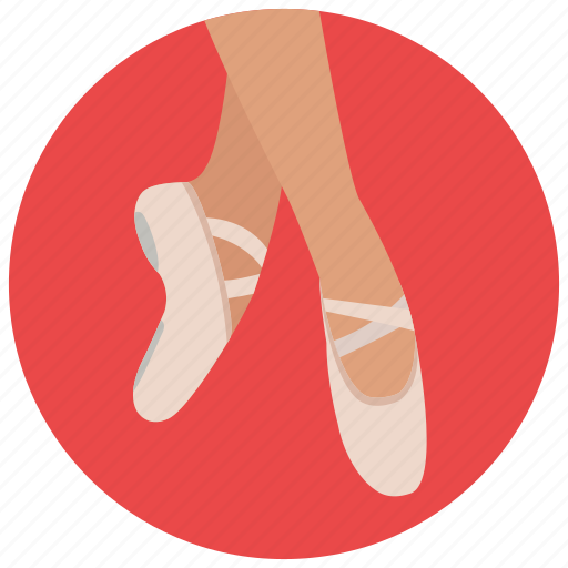 Ballerina, ballet, dancing, entertainment, music, preformer, shoes icon