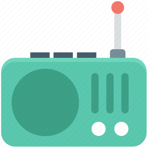 Old radio, radio, radio antenna, radio set, transmission icon - Download on Iconfinder