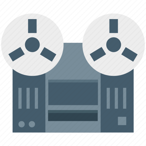 Cassette player, cassette recorder, reel to reel, tape player, tape recorder icon - Download on Iconfinder