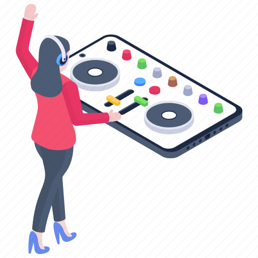 Dj, mixer, equalizer, dj player, dj panel illustration - Download on Iconfinder