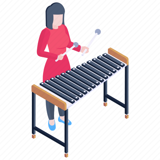 Xylophone, marimba, vibraphone, marimba player, musical instrument illustration - Download on Iconfinder
