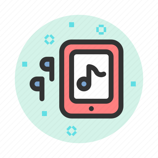Earphone, music, sound, tablet icon - Download on Iconfinder