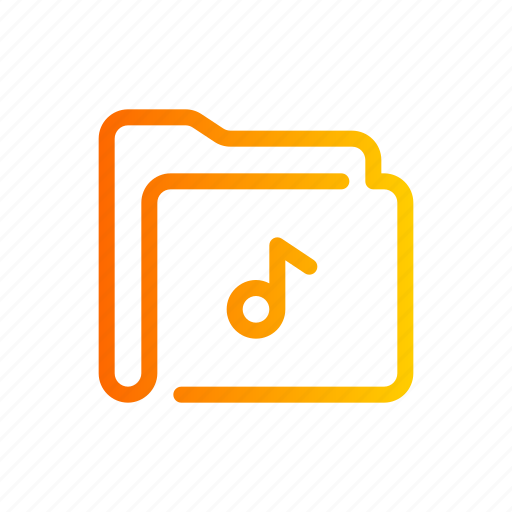Folder, musical, note, storage, music icon - Download on Iconfinder
