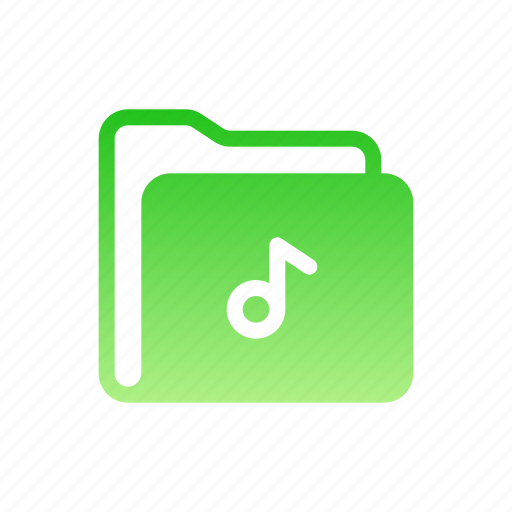 Folder, musical, note, storage, music icon - Download on Iconfinder