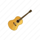 cartoon, equipment, guitar, instrument, music, musical, string