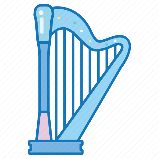 Frame, harp, instrument, medieval, music, musical, strings icon - Download on Iconfinder