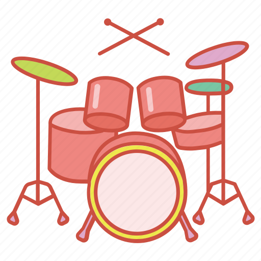 Drum, drumkit, instrument, kit, music, musical, set icon - Download on Iconfinder
