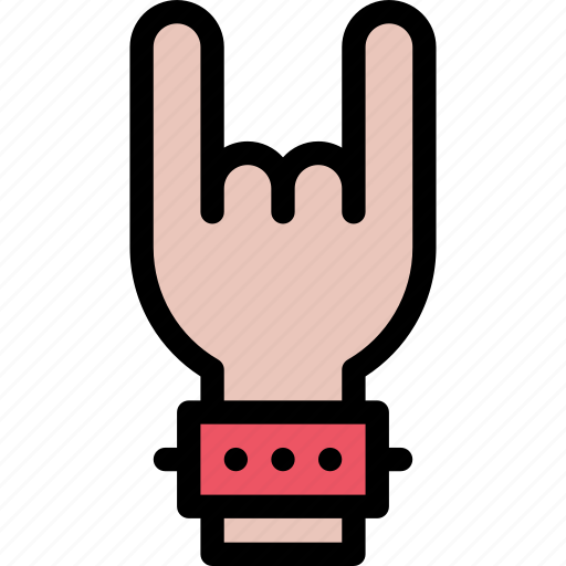 Band, gesture, music, musical instrument, musical style, rock, subculture icon - Download on Iconfinder