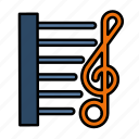 music, devices, treble clef, audio, chart