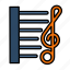 music, devices, treble clef, audio, chart 