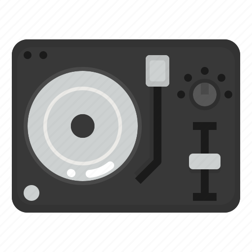 Dj, edm, music, sound, tune, turntable, vinyl icon - Download on Iconfinder