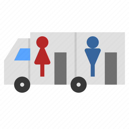 Bathroom, mobile, restroom, toilet, truck icon - Download on Iconfinder
