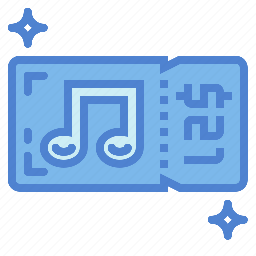 Concert, entry, music, ticket icon - Download on Iconfinder