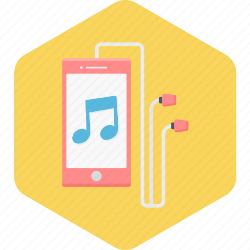 Earphone, listening, mobile, music, song icon - Download on Iconfinder
