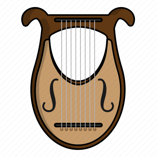 Harp, instrument, lyre, music icon - Download on Iconfinder