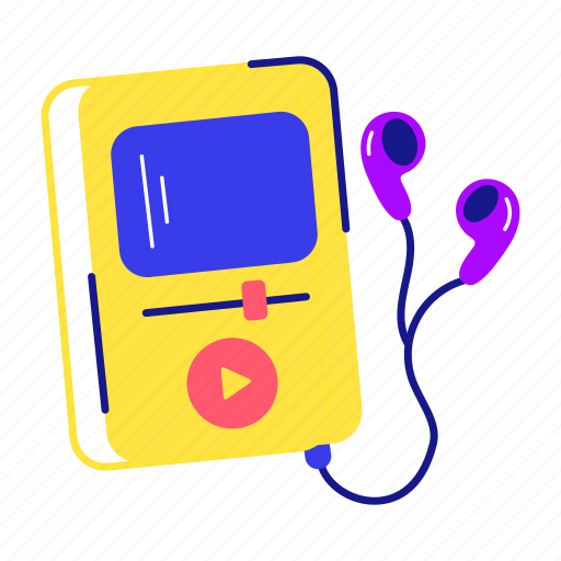 Music device, mp3 player, mp3 device, music player, portable device sticker - Download on Iconfinder