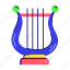 musical instrument, lyre, harp, string instrument, percussion instrument 
