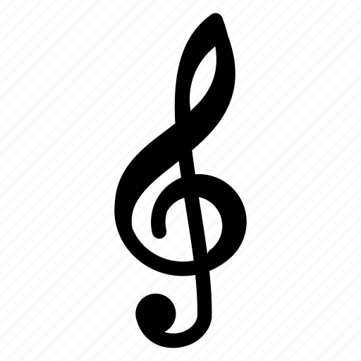 Melody, music, music note, note, treble clef icon - Download on Iconfinder