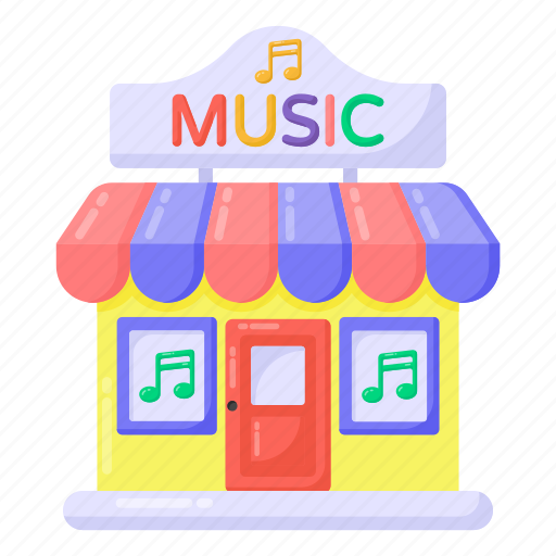 Music shop, music store, music studio, architecture, studio building icon - Download on Iconfinder