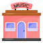 music shop, music store, music studio, music studio architecture, studio building 