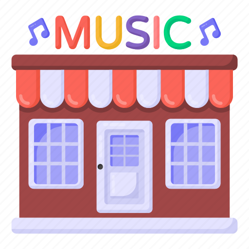 Music shop, architecture, music store, music studio, studio building icon - Download on Iconfinder