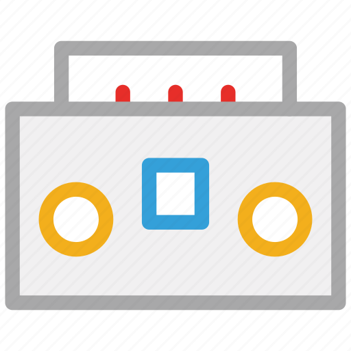 Audiotape, boombox, music, stereo icon - Download on Iconfinder