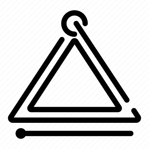 Triangle, instrument, music, sound icon - Download on Iconfinder