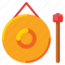 gong, chinese, decoration, musical instrument