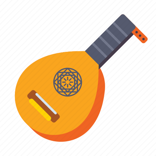 Lute, musical instrument, string instrument, music icon - Download on Iconfinder