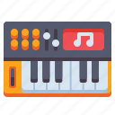 synthesizer, keyboard, musical instrument, music